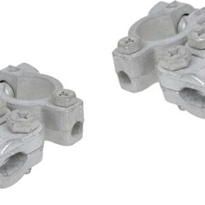 accuklemmenset (+) en (-) DIN 16/18 mm aluminium