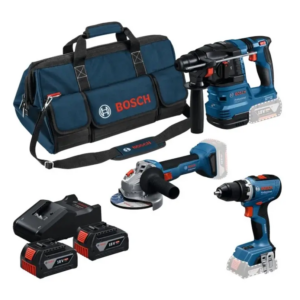 BOSCH Combo Set 18V (GSB+GWS+GBH+3x5.0Ah+GAL)