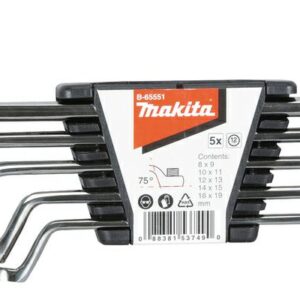 MAKITA Ringsleutelset 5-delig